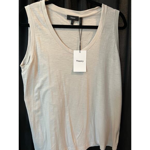Theory Tops - NWT Theory sleeveless Top grey/beige L